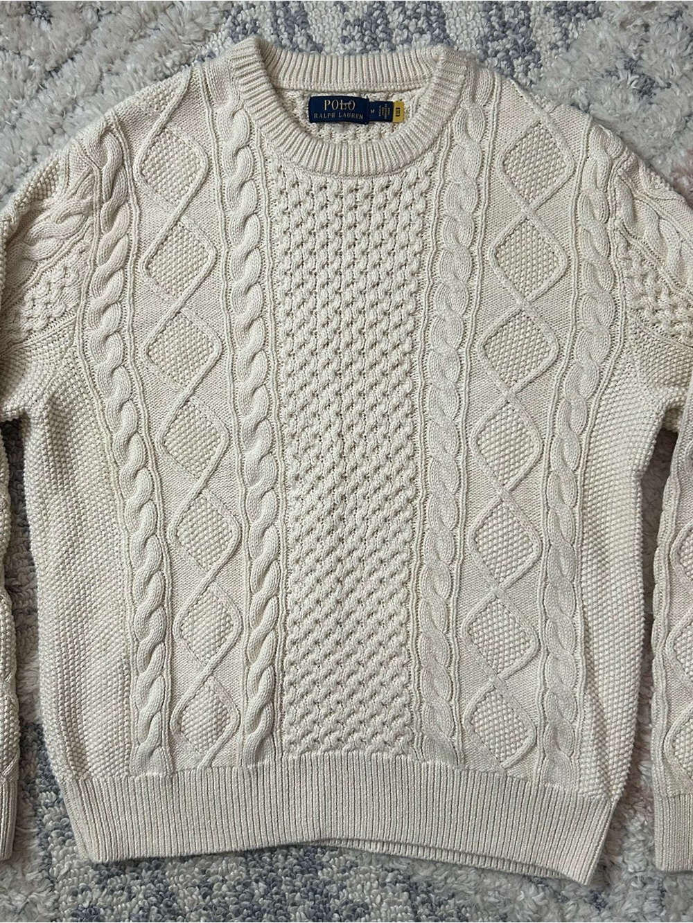 Ralph Lauren Cable Knit Crewneck Sweater